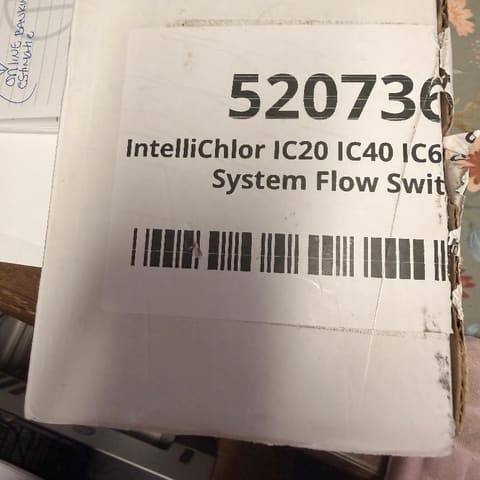 IntelliChlor Salt Cell System Flow Switch